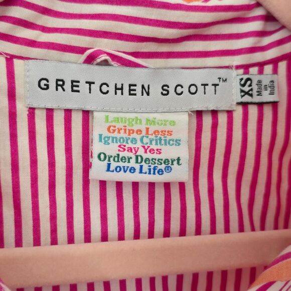 Gretchen Scott Designs Orange and Pink High Low Dress - Picture 2 of 5